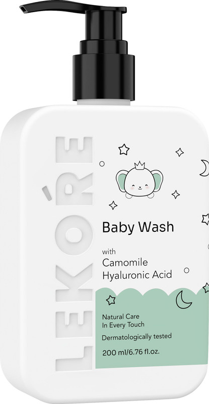 LEKORE Baby Wash, Gentle Tear-Free Body Wash for Delicate Baby Skin Daily Cleansing(200 ml)