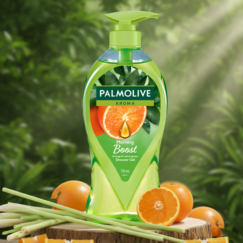 PALMOLIVE Orange Essential Oil & Lemongrass Aroma Morning Boost (Tonic) Body Wash(750 ml)