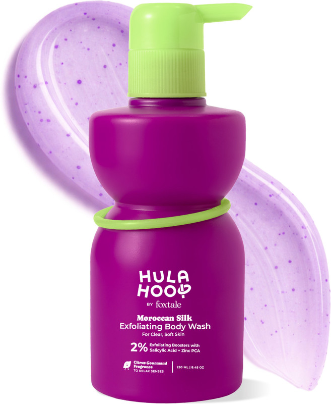 Foxtale Hula Hoop Exfoliating Body Wash | Exfoliates & Smoothens(250 ml)
