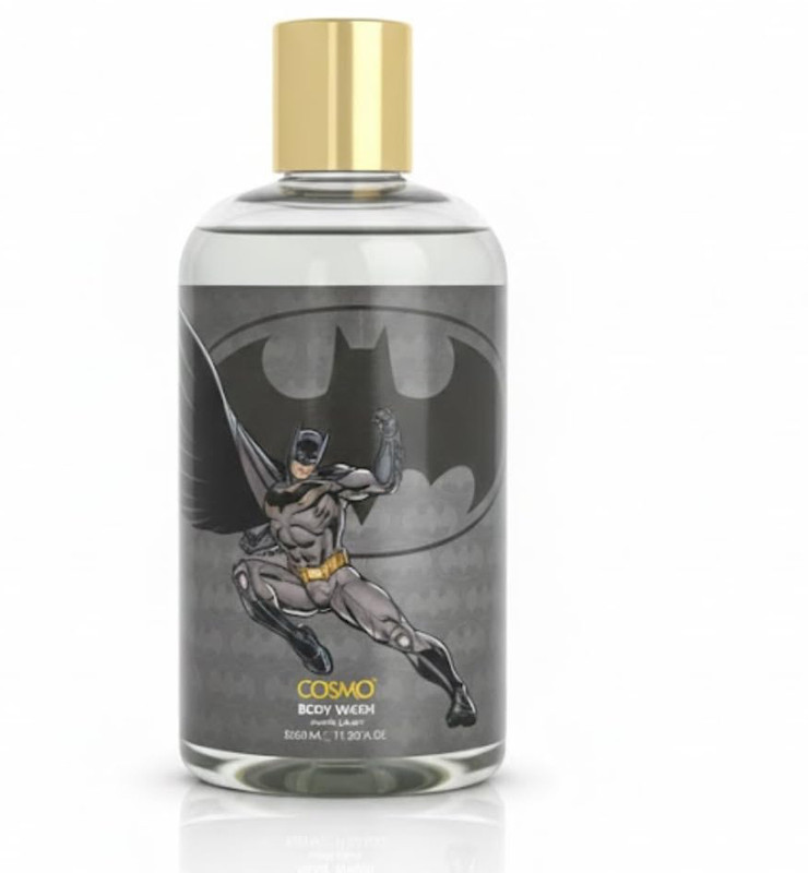 COSMO Batman Body Wash for Kids Body Cleanser with Moisturizing Hydration, Nourishing(350 ml)