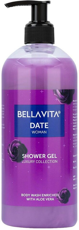 BELLAVITA DATE WOMAN Body Wash|With Fruity & Woody Notes, helps in moisturising Skin|(500 ml)