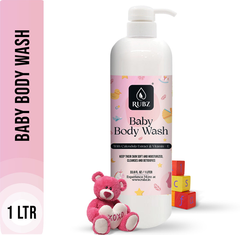 Rubz Baby Body Wash |Liquid Soap|Shower Gel |with Best for Hotel, Spa, Salon(1 L)