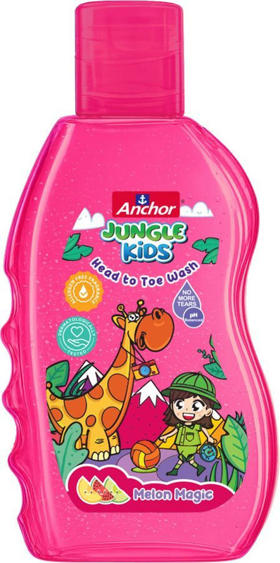 Anchor Jungle Kids Head to Toe Wash- Melon Magic(200 ml)