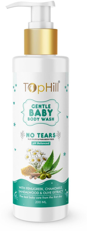 Tophill Gentle Baby Body Wash I Tear-free and pH balanced I Nourished skin(3 x 200 ml)