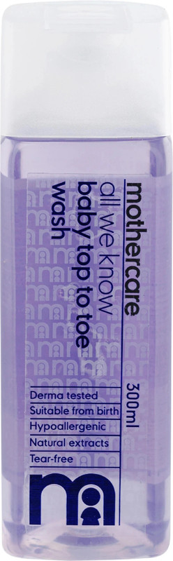 Mothercare All We Know Baby Top To Toe Wash | Gentle Cleanser with Tear-Free Formula(300 ml)