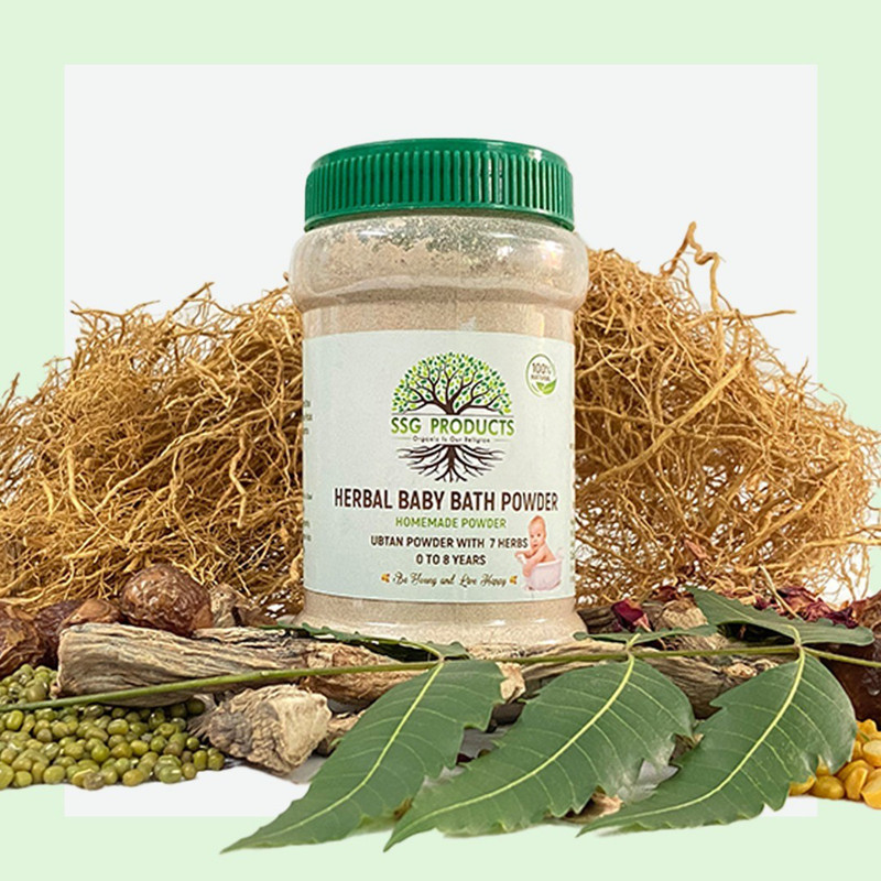 SSG PRODUCTS Herbal Baby Bath Powder/Ubtan/Nalangu Maavu/ Bathing Powder(800 g)