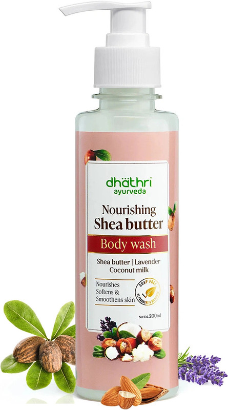 Dhathri Shea Butter Body Wash | Body wash for men and women - 200ml(200 ml)