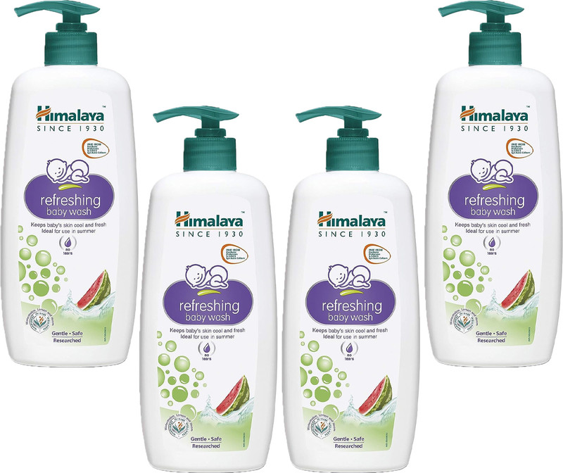 HIMALAYA REFRESHING BABY WASH 200ML ( Pack of 4 )(4 x 200 ml)