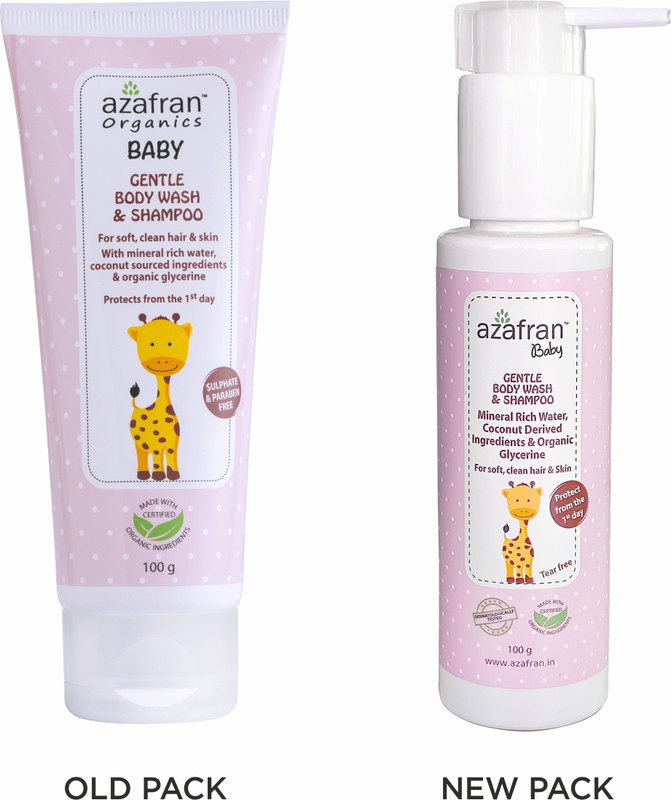 Azafran Organic Baby Gentle Body wash and Shampoo(100 g)