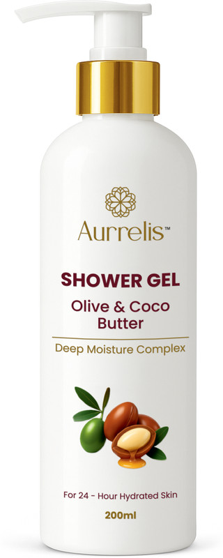Aurrelis Olive & Coco Butter Shower Gel 200ml | Deep Moisturizing Body Wash(200 ml)