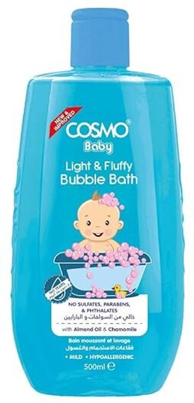 COSMO Light & Fluffy Baby Bubble Bath Nourishing Foamy Bath for Little Ones(500 ml)