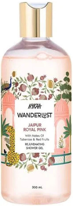 NYKAA Wanderlust Jaipur Royal Pink Rejuvenating Shower Gel(300 ml)