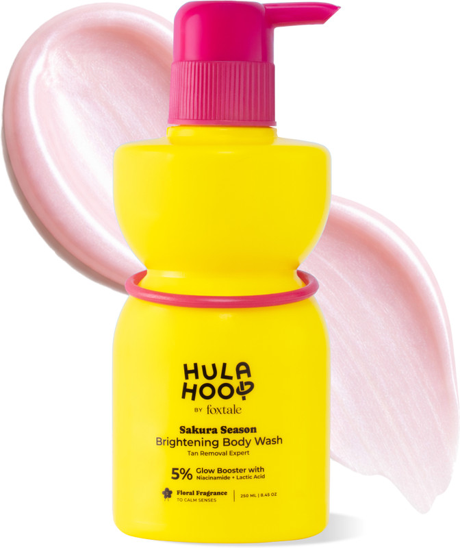 Foxtale Hula Hoop Brightening Body Wash | Exfoliates & Reduces Tan(250 ml)