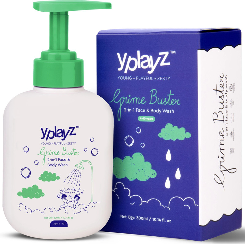 YplayZ 2 in 1 Body & Facewash for Kids & Childrens(300 ml)