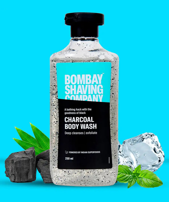 BOMBAY SHAVING COMPANY Charcoal Body wash | De-Tan Shower Gel for Men(250 ml)