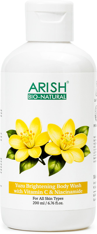 ARISH BIO-NATURAL Yuzu Brightening Body Wash with Vitamin C & Niacinamide(200 ml)