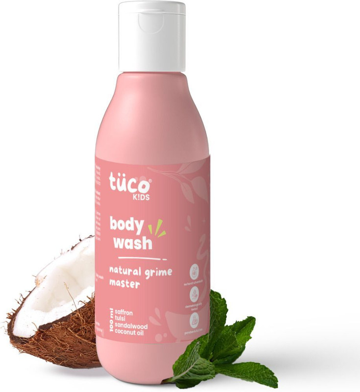 TuCo Mild Body Wash for Kids with Tulsi, Saffron, and Sandalwood(100 ml)