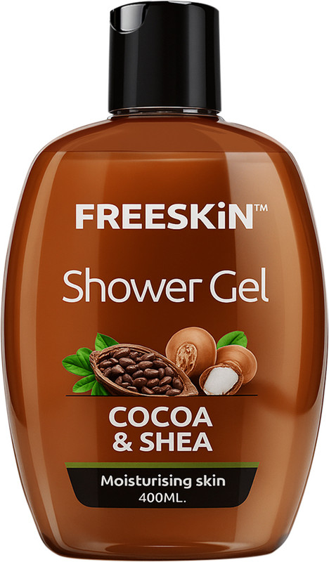 Free Skin Activated Charcoal Shower Gel for Detoxifying Skin,400ml, Suitable All Skin types, PACK OF 1(400 ml)