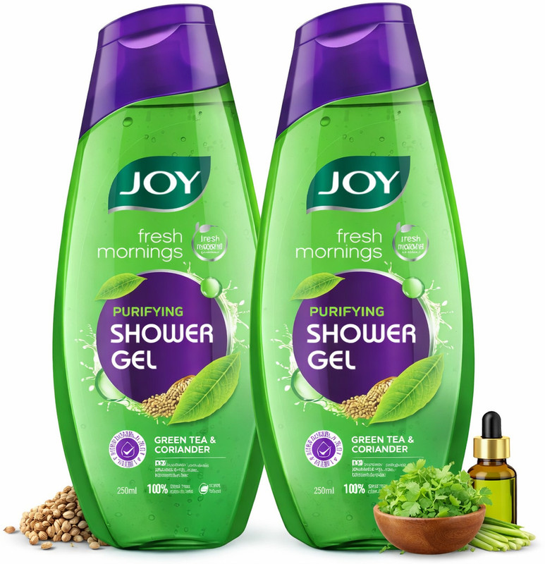 Joy Fresh Mornings Purifying Shower Gel ( Body Wash )(2 x 250 ml)