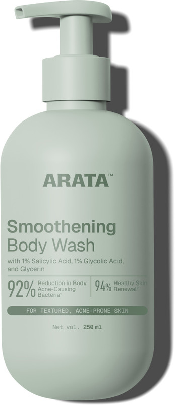ARATA 1% Salicylic Acid Daily Body Wash | Reduces Bacne and strawberry skin(250 ml)