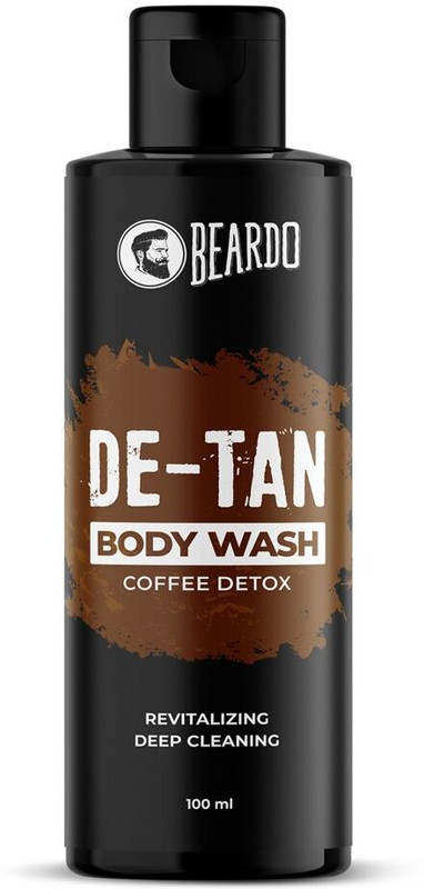 BEARDO De-Tan Body Wash for Men Coffee & Aloe Extracts Refreshing Fragrance Caffeine(100 ml)
