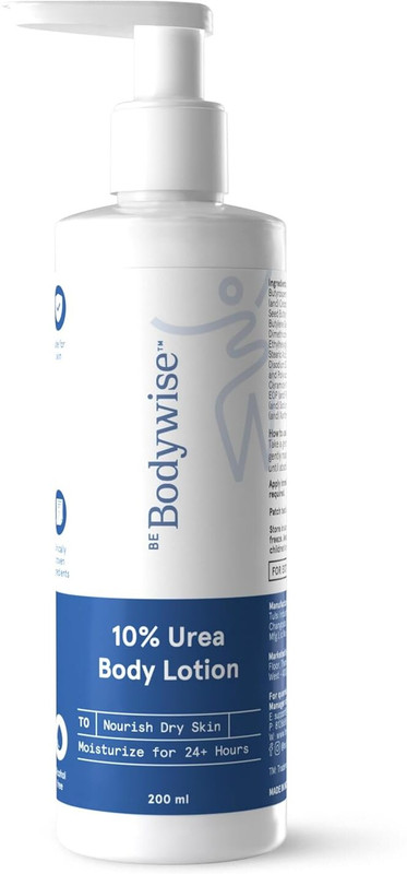 Be Bodywise 10% Urea Body Lotion | 48 Hour Dry Skin Relief | For Very Dry & Flaky Skin(200 ml)
