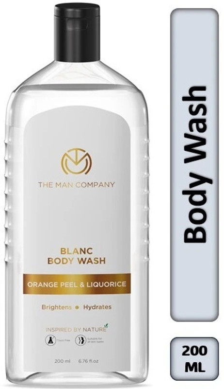 THE MAN COMPANY Blanc Perfumed Body Wash for Men with Orange Peel & Liquorice(200 ml)