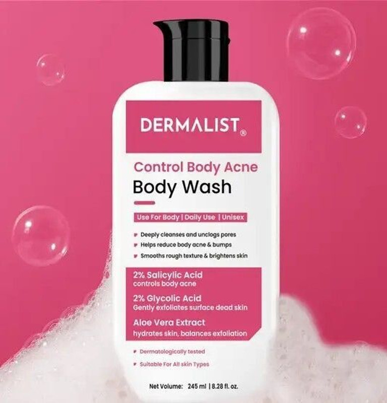 Chemist at Play 1% Salicylic Acid Acne Body Wash | Shower Gel for Acne Control | For Women & Men(236 ml)