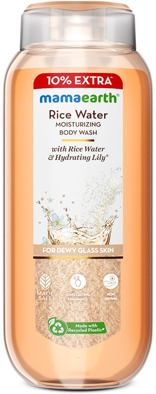 Mamaearth Rice Water Moisturizing Body Wash with Rice Water & Hydrating Lily Scent(275 ml)
