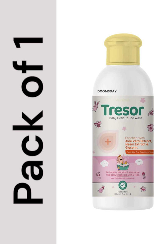 DOOMSDAY tresor baby head to toe wash given smoothing and nourish skin(300 ml)