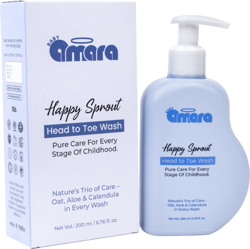Baby Amara Happy Sprout Head-to-Toe Wash(200 ml)