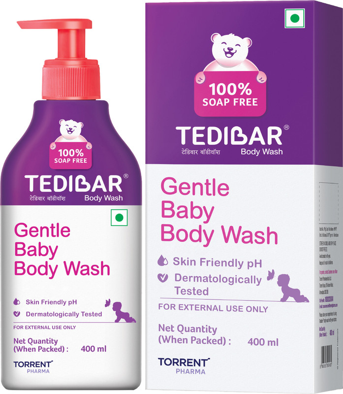 Tedibar Gentle Soothing Moisturising Baby Body Wash | 100% Soap Free | Skin Friendly pH(400 ml)