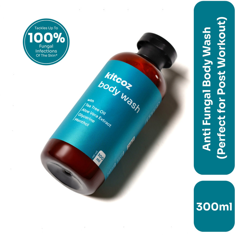 Kitcoz Anti Fungal Body Wash With Tea Tree Oil For Itching & Fungal Infections(300 ml)