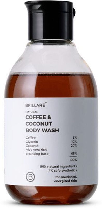 BRILLARE Coffee & Coconut Body Wash for Energized & Moisturised Skin(200 ml)