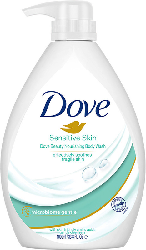 DOVE Nourishing Body Wash for Sensitive Skin, 24Hrs Moisture Lock(1000 ml)