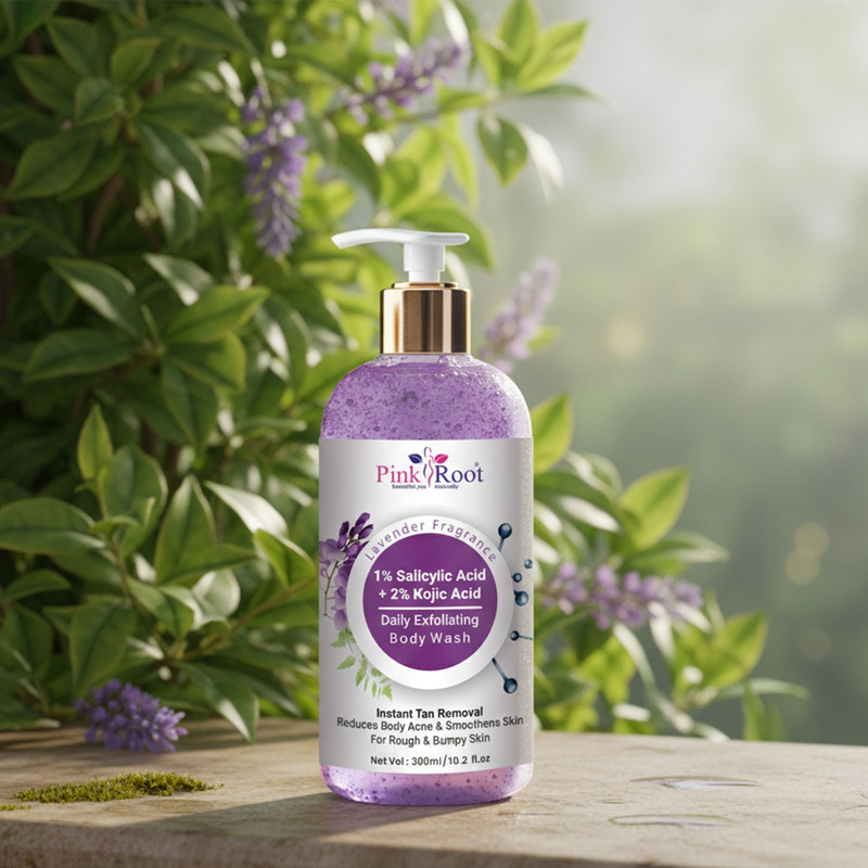 Pink Root 1% Salicylic Acid & 2% Kojic Acid Shower Gel/Body Wash(300 ml)