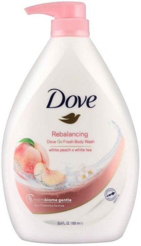 DOVE Rebalancing Go Fresh Body Wash, White Peach & White Tea Scent (1 L)