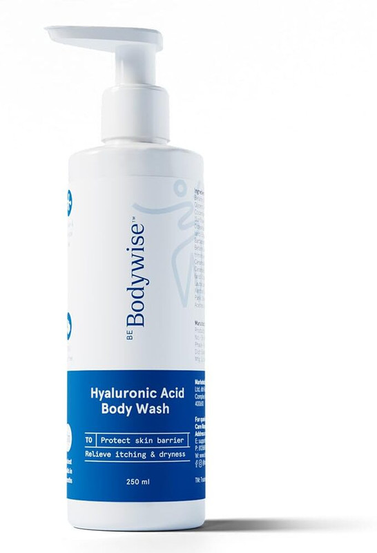 Be Bodywise Hyaluronic Acid Body Wash with Aloe Vera | Deep Cleanses Skin & Hydrates Skin(250 ml)