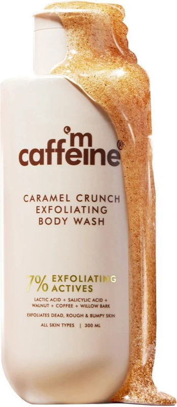 mCaffeine 1% Salicylic Acid Exfoliating Body Wash | Reduces Body Acne | For Men & Women(300 ml)