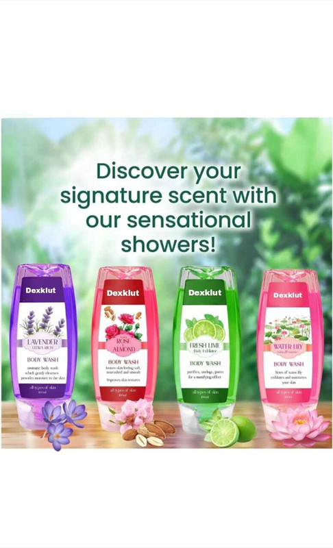 Dexklut Daily use Cleaning & Healthy Skin Body wash Pack of 4(4 x 100 ml)