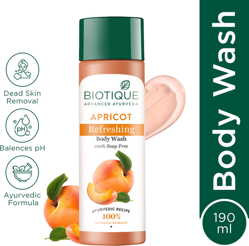 BIOTIQUE APRICOT Refreshing Body Wash.(200 ml)