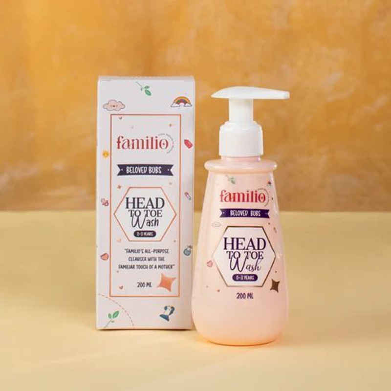 FAMILIO Head To Toe Wash, Baby Body Wash with Aloe Vera and Calendula Flavor(200 ml)