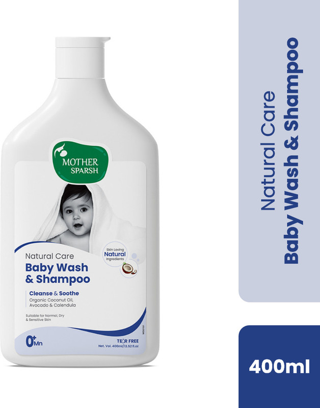 Mother Sparsh Natural Care Baby Wash & Shampoo(400 ml)