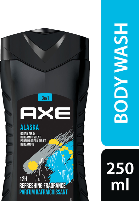 AXE Alaska 3 In 1 Body, Face & Hair Wash for Men, Long-Lasting Fragrance(250 ml)