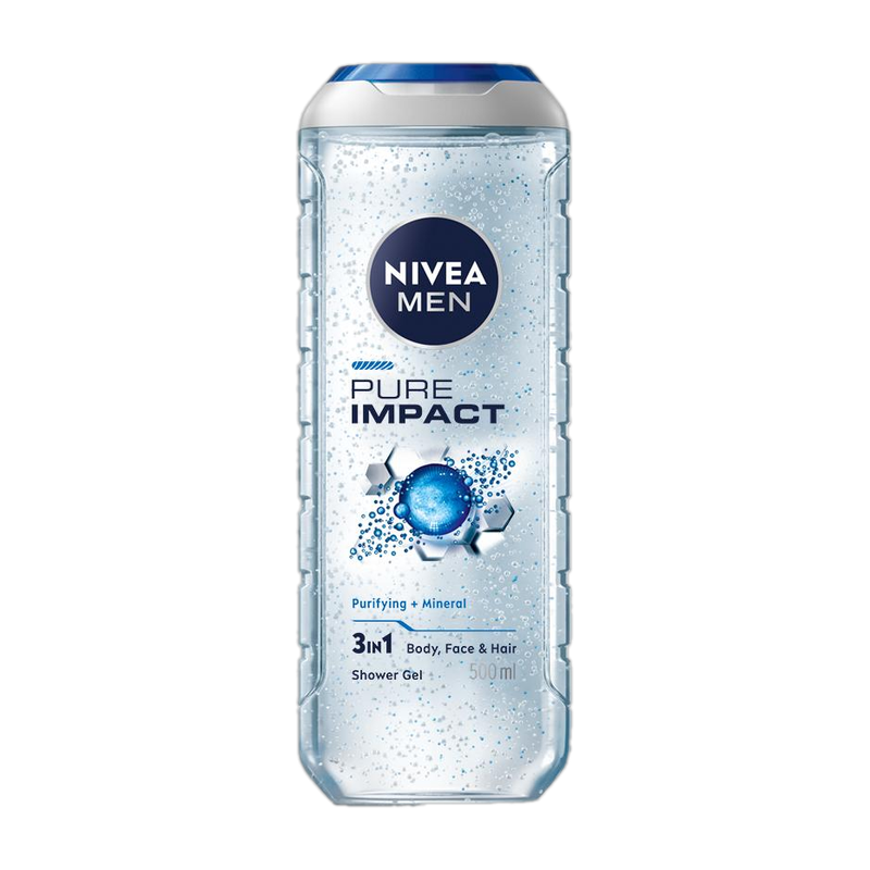 Nivea Men Pure Impact Purifying Micro Body Wash(500 ml)