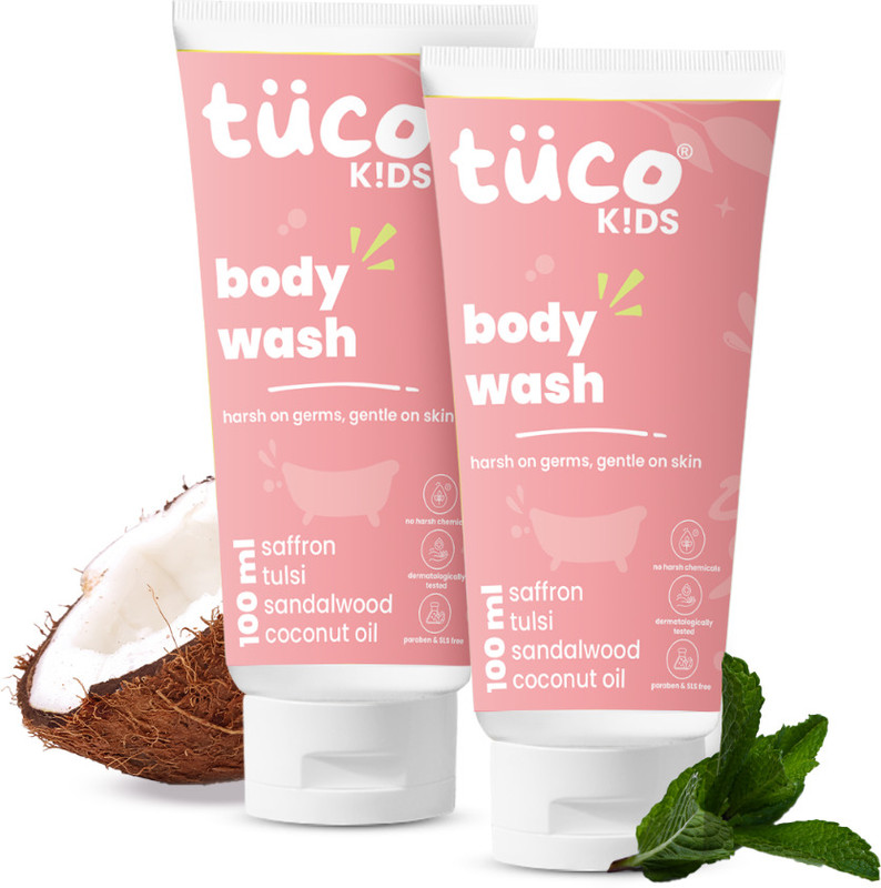 TuCo Kids Mild Body Wash/Shower Gel for Kids Ages 2-10 - 100 ml (Pack of 2)(2 x 100 ml)