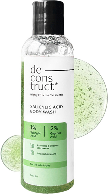 deconstruct 1% Salicylic Acid Body Wash With 2% Glycolic Acid for Body Acne(200 ml)