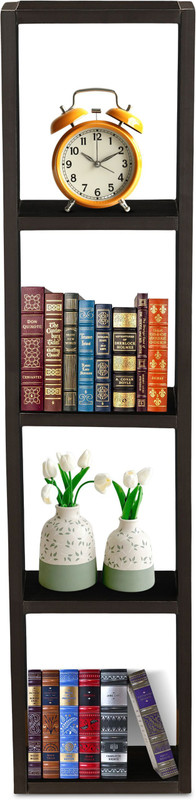 sbf furniture SBF_new_mini_ghodo Engineered Wood Open Book Shelf(Finish Color - Black, DIY(Do-It-Yourself))