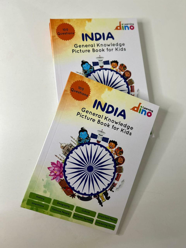 Learningdino India General Knowledge Picture Book For Kids(Multicolor)