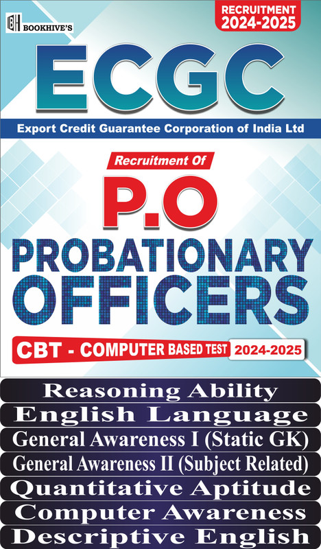 ECGC PO 2024-2025 Export Credit Guarantee Corporation of India Probationary Officer (Set of 8 Books)(Paperback, CHETAN SAKHUJA)